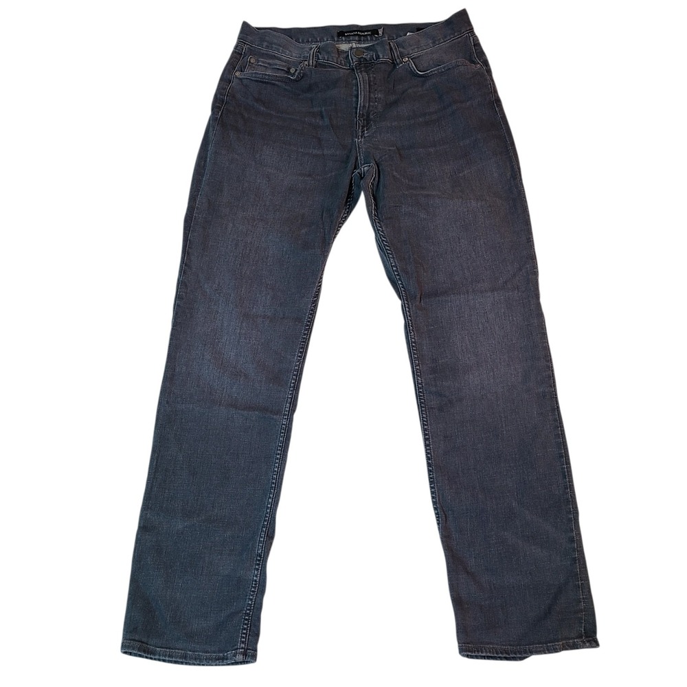 Banana Republic Jeans Mens 36X32 Charcoal Gray Denim Pants Slim Fit Stretch